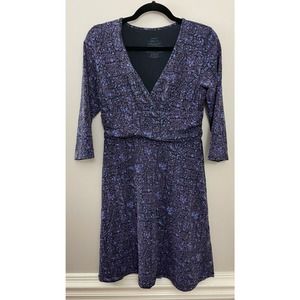 Patagonia Organic Cotton Jersey Knit Ditzy‎ Floral Margot Dress Medium